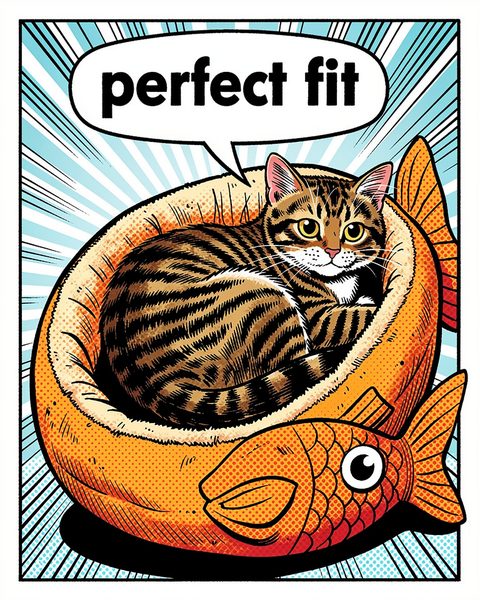 Comic preset — real output