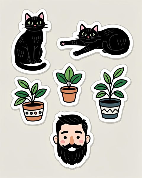 Sticker pack preset — real output